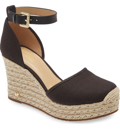 michael kors kendrick wedge espadrilles|michael kors suede wedge sandals.